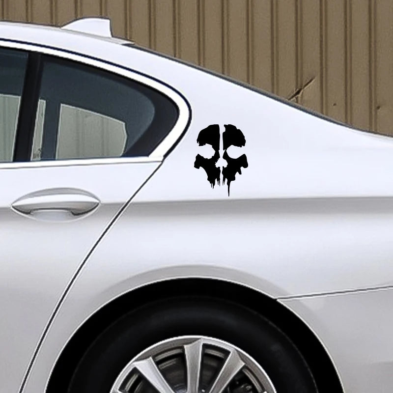 Call of Duty Ghost Skull Decal – Waterproof Vinyl Sticker for Car Windows