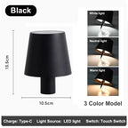 Wireless LED Wine Bottle Lamp – Touch Control for Outdoor Dining