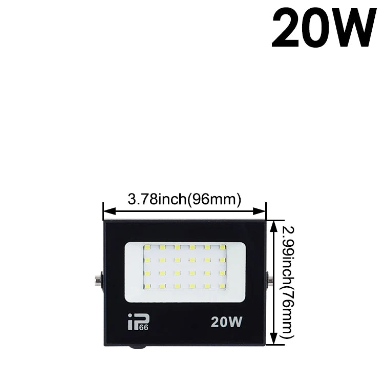 LED Flood Light – IP66 Waterproof Spotlight for Outdoor Garage and Street
