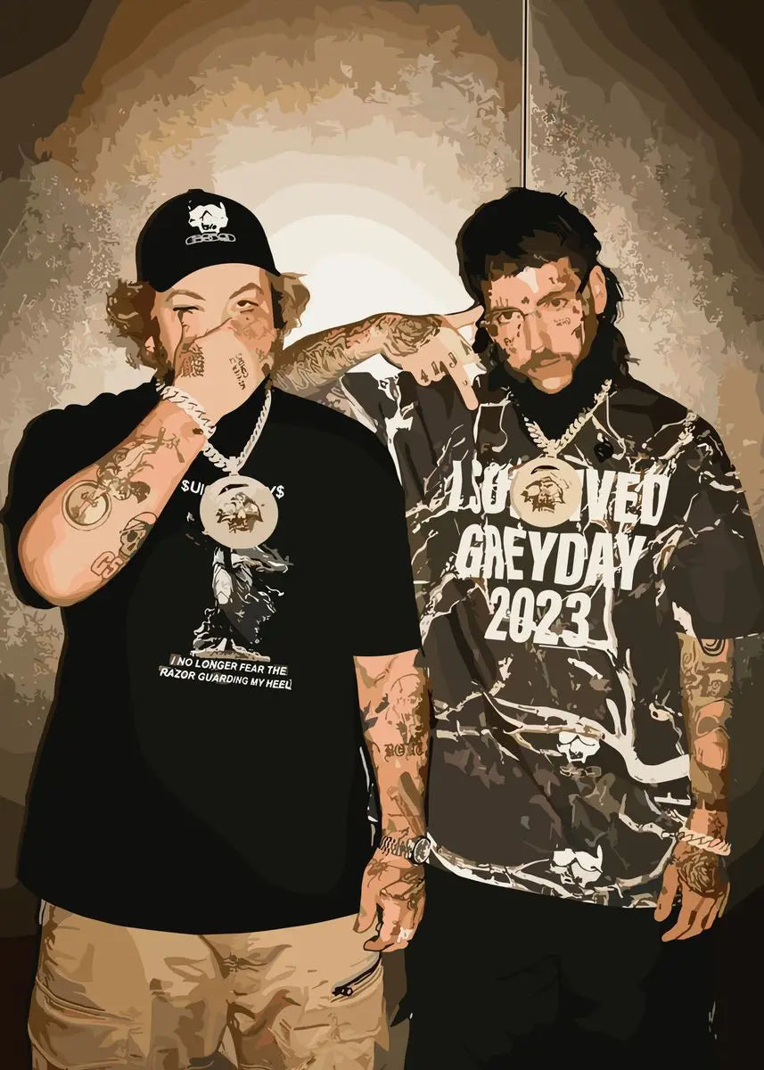 Suicideboys Band Canvas Poster – Vintage Hip Hop Music Wall Art for Home Decor