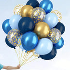Metallic Pearl and Confetti Balloons – Decorative Latex Set for Party Events