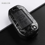 Carbon Fiber Car Key Case – Protective Fob Cover for Peugeot and Citroen
