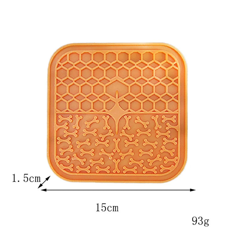 Silicone Slow Feeder Mat – Anti-Choking Pet Licking Bowl for Bath and Grooming