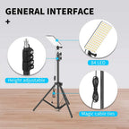 Portable LED Work Light – Telescopic Tripod Spotlight for Outdoor Camping