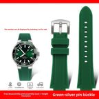 Rubber Watch Strap – Silicone Diving Band for Oris Aquis Series
