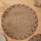 Natural Jute Woven Placemats – Rustic Boho Table Decor for Dining Room