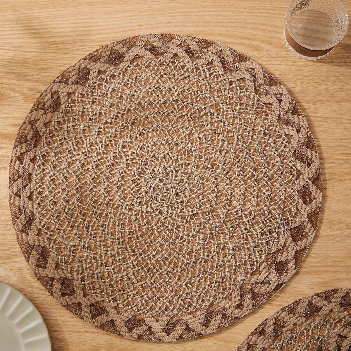 Natural Jute Woven Placemats – Rustic Boho Table Decor for Dining Room