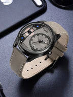 Minimalist Quartz Watch – Luxury Double Strap Set for Business Gift