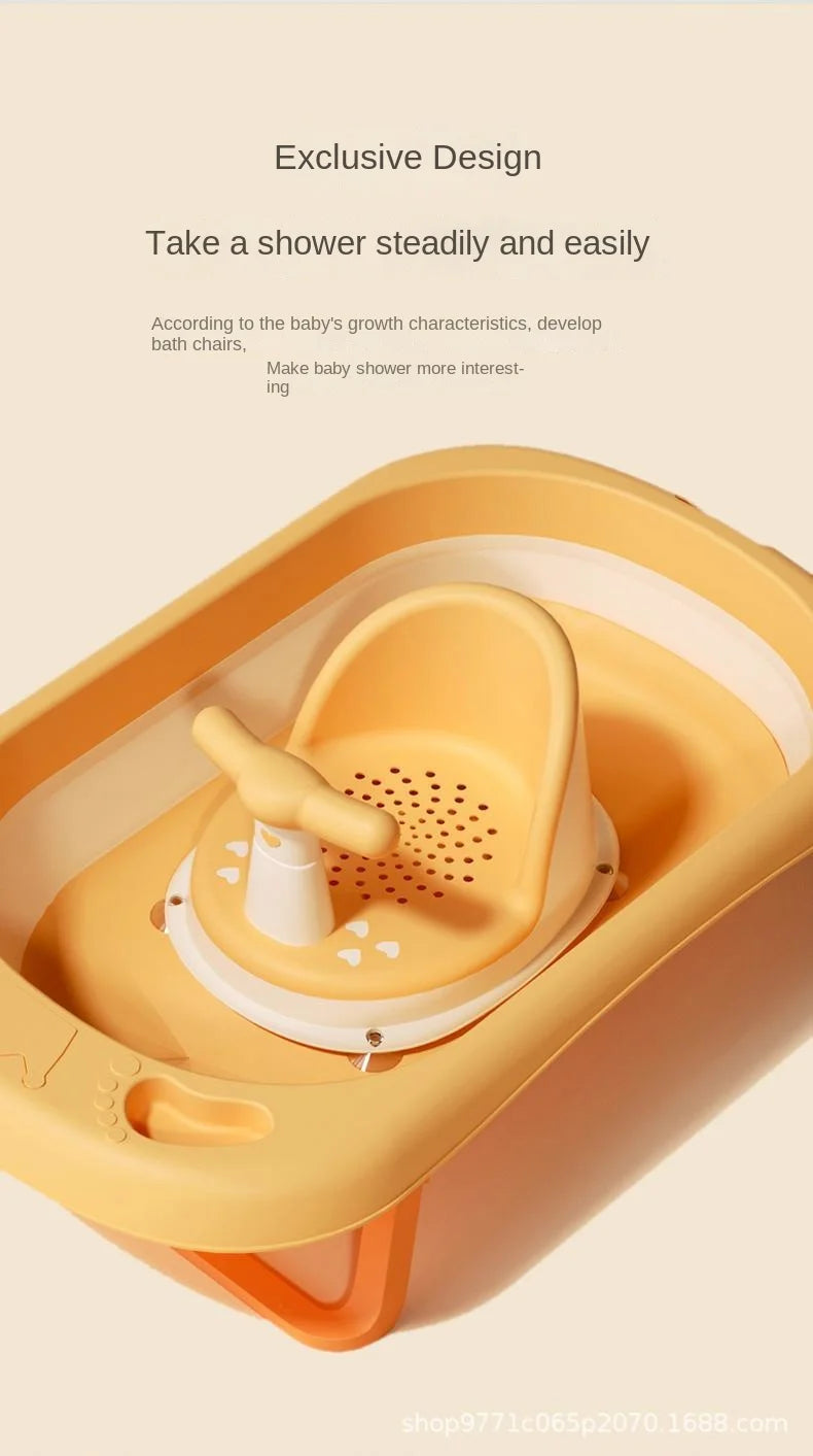 Portable Baby Shower Seat – Non-Slip Support Stand for Newborn Bathing