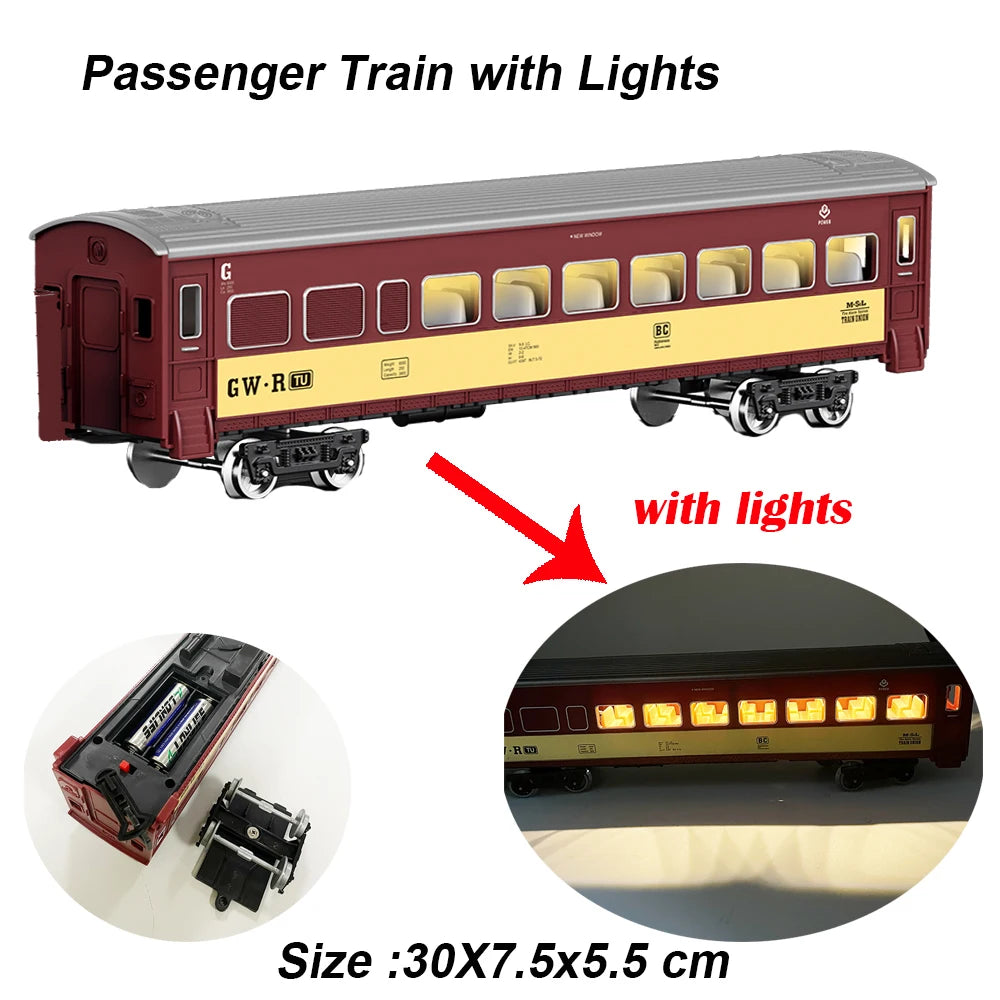RC Train Cargo Carriage – 4cm Width Model Wagon for DIY Railway Sets