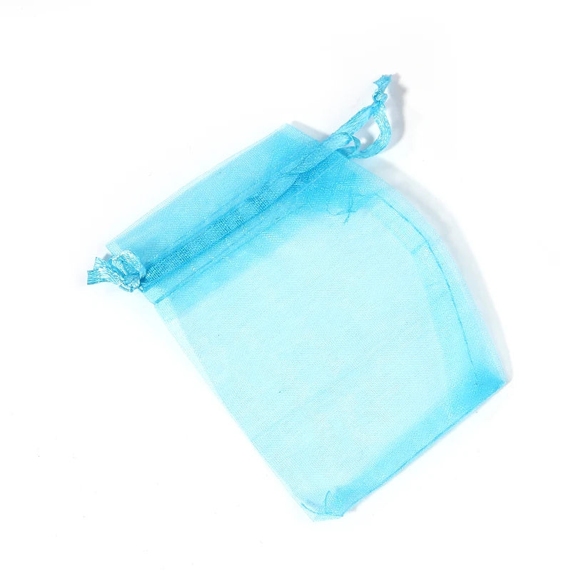 Organza Gauze Gift Bags – Drawstring Jewelry Pouches for Wedding Party Favors