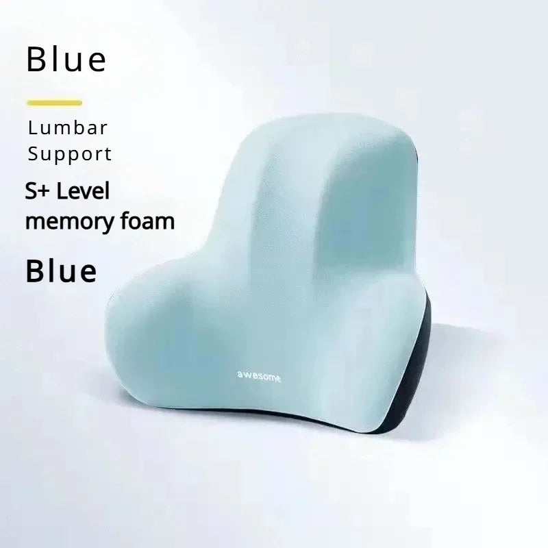 Memory Foam Lumbar Cushion – Ergonomic Back Support for Car Office and Gaming