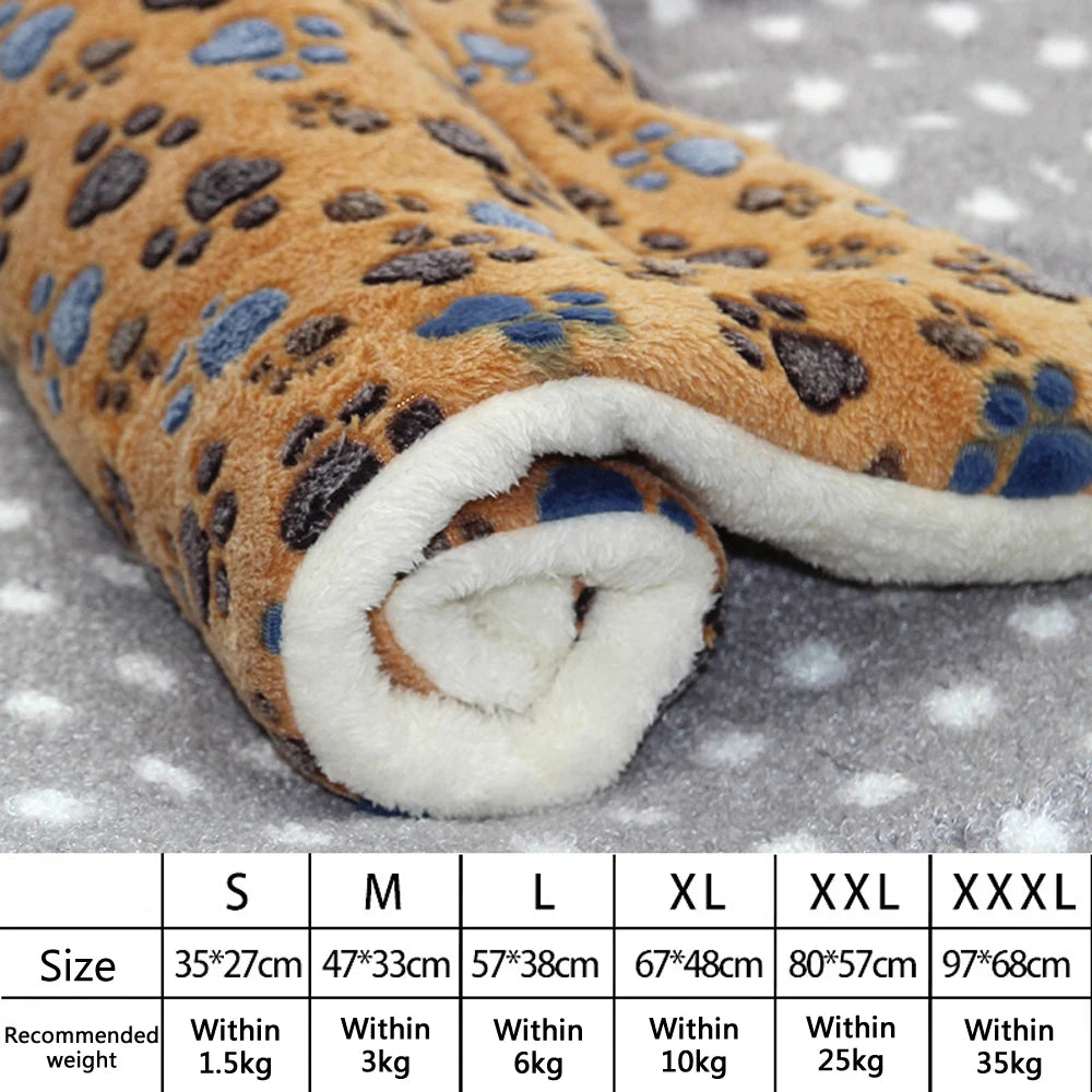 Flannel Pet Bed – Thickened Sleeping Mat for Small and Large Dogs and Cats