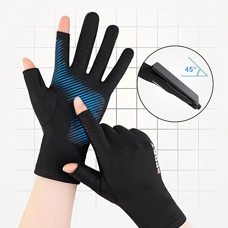 Breathable UV Protective Fishing Gloves – Touch Screen Gear for Outdoor Sports