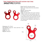 3-Hole Tent Rope Adjusters – Anti-Slip Snail Buckles for Outdoor Camping