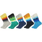 Colorful Cotton Crew Socks – Patterned Funny Dress Fashion for Men