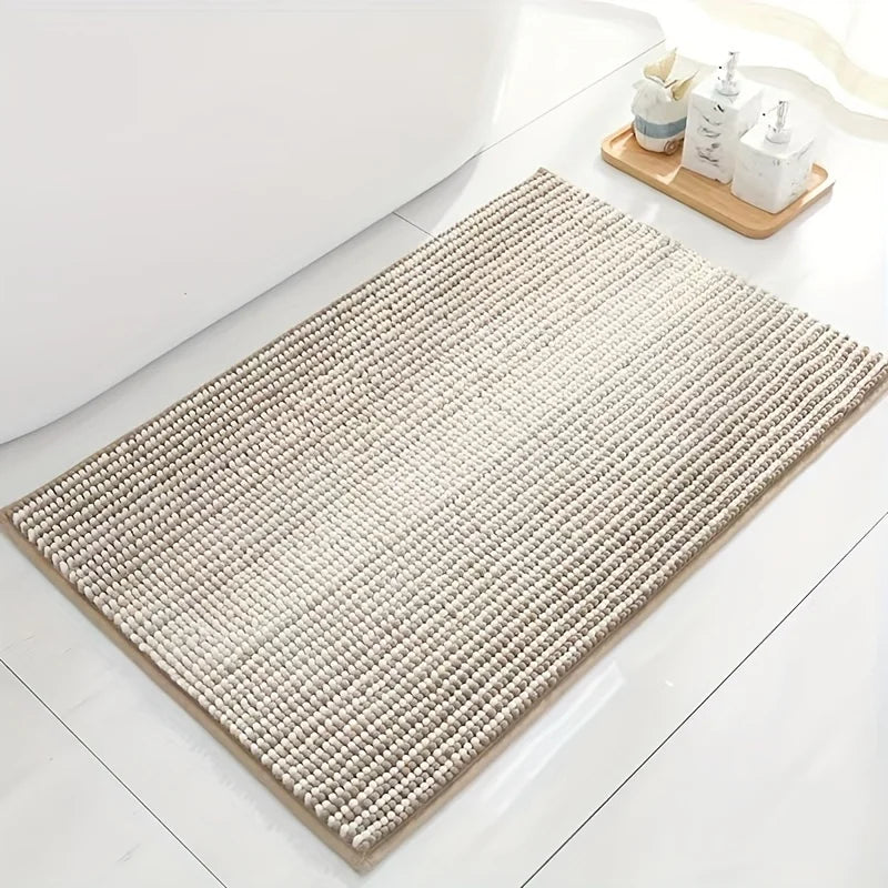Absorbent Bathroom Rug Set – Non-Slip Fluffy Mats for Home Bath Decor