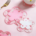 Sakura Cherry Blossom Coaster – Silicone Heat Insulation Mat for Tea Mugs