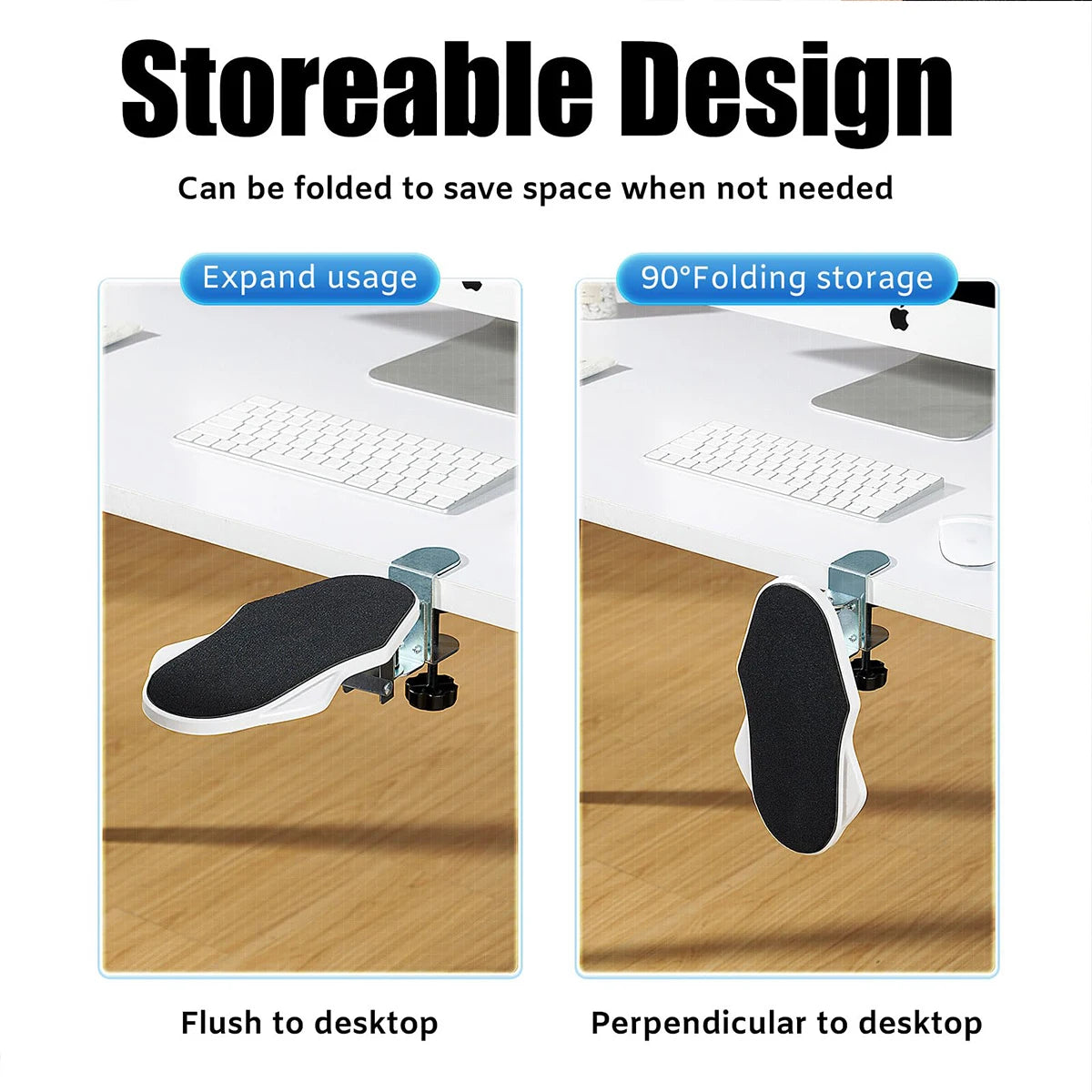 Adjustable Arm Support Bracket – Ergonomic Computer Desk Wrist Rest for Office