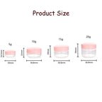 Refillable Cosmetic Sample Jars – Small Plastic Containers for Travel Storage