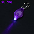 UV LED Keychain Flashlight – Dual 365/395nm Light for Stain and Ink Detection