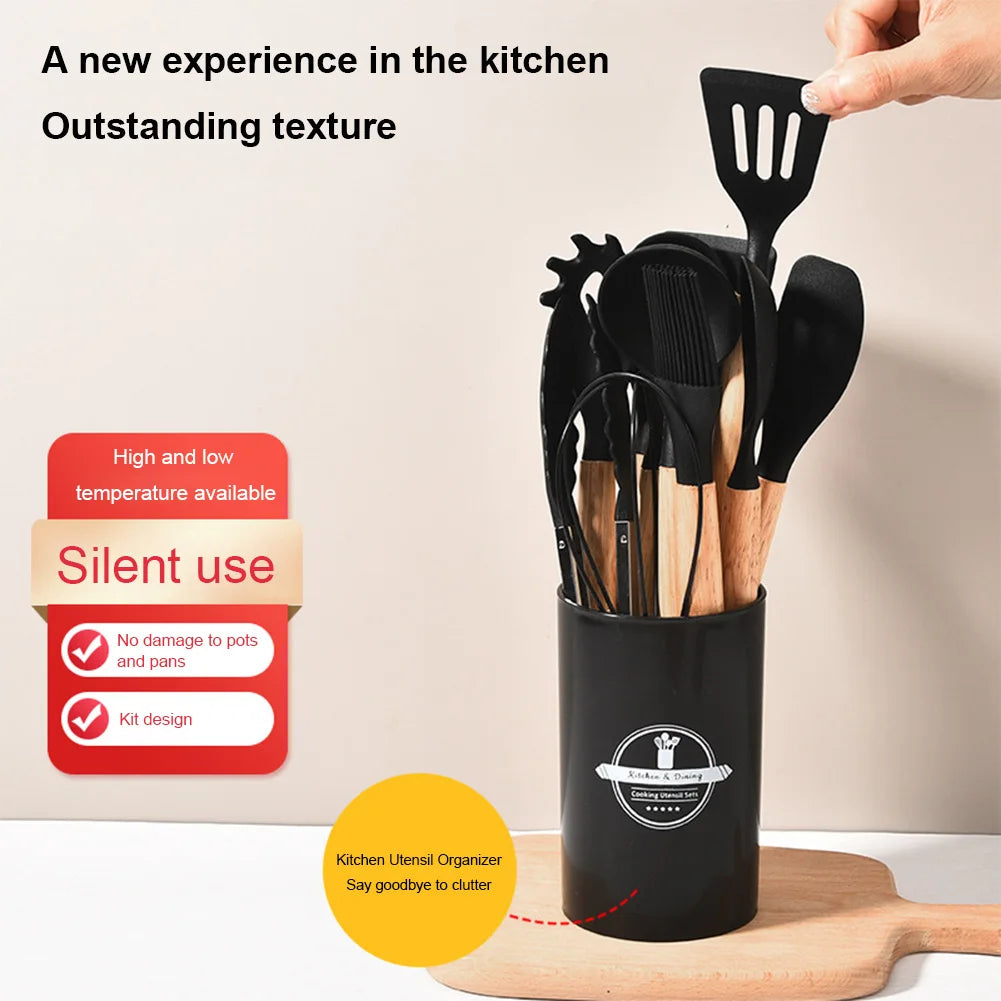 Silicone Kitchen Utensil Set – Non-Stick Cooking Tools for Home Chefs