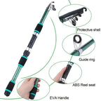 Telescopic Fishing Rod Set – Portable Travel Gear for Outdoor Angling