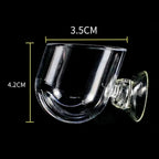 Plastic Worm Feeder Cone – Suction Cup Live Food Basket for Aquarium Fish Tanks