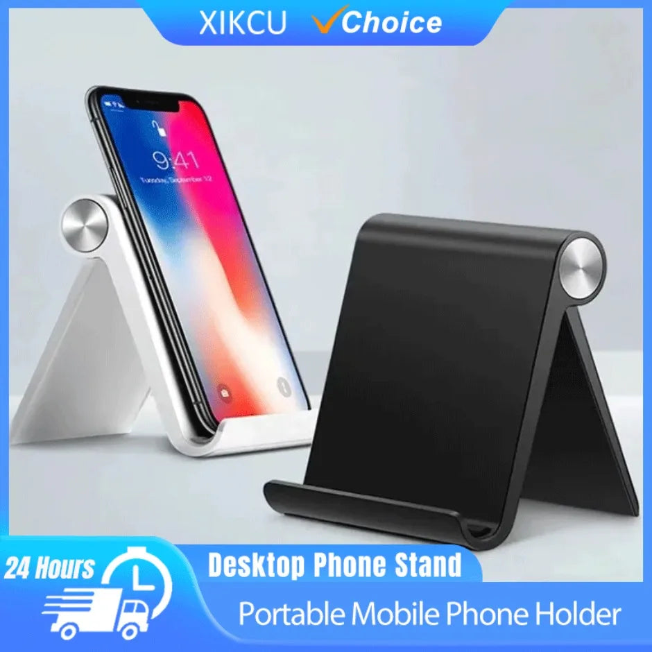 Adjustable Portable Phone Stand – Foldable Desk Holder for Smartphones