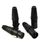 XLR DMX Microphone Connectors – 3 Pin Audio Plugs for Professional Sound Gear