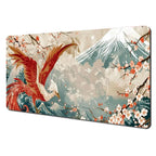 Wave and Sushi Desk Mat – Non-Slip Rubber Mouse Pad for Office and Gaming