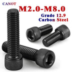 Metric Hex Socket Cap Screws – Grade 12.9 Steel Bolts for Furniture and Repair