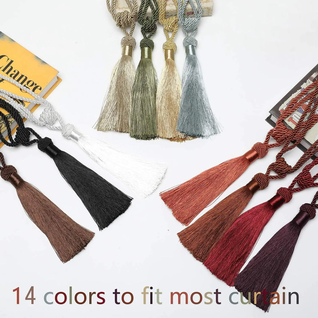 Handmade Tassel Curtain Tieback – Decorative Drapery Holdback for Home Decor