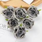 Artificial Silk Rose Heads – Decorative Flowers for Wedding Home Decor