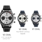 Sugess 1963 Mechanical Chronograph Watch – Sapphire Pilot Style for Men