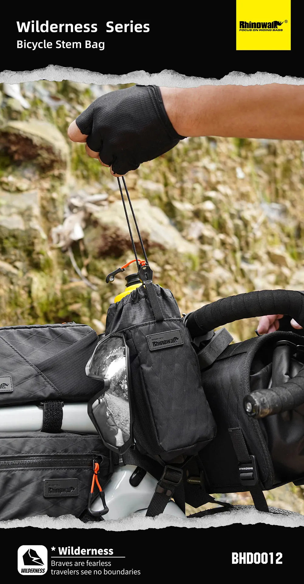 Rhinowalk Bicycle Water Bottle Bag – Insulated Carrier for City Commuting