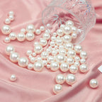 Beige ABS Imitation Pearl Beads – 3-20mm Round Spacer for Jewelry DIY Crafting