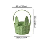 Miniature Easter Bunny Basket – Reusable Decorative Storage for Holiday Decor
