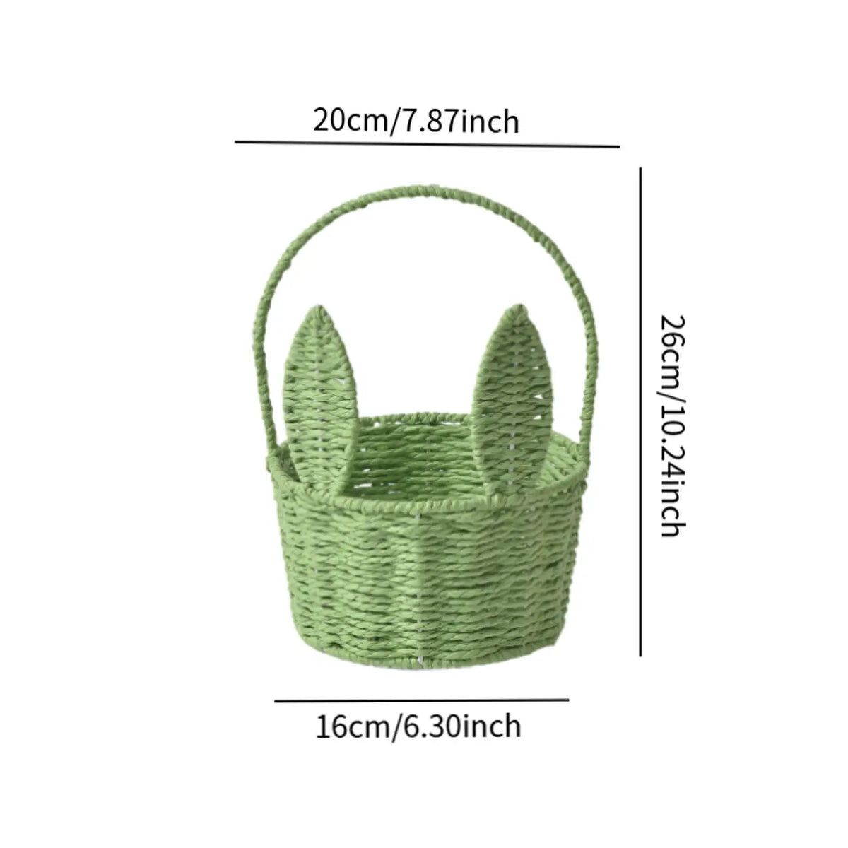Miniature Easter Bunny Basket – Reusable Decorative Storage for Holiday Decor