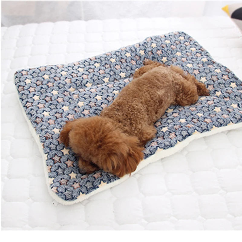 Washable Plush Pet Sofa Bed – Soft Winter Sleeping Mat for Small Large Dogs
