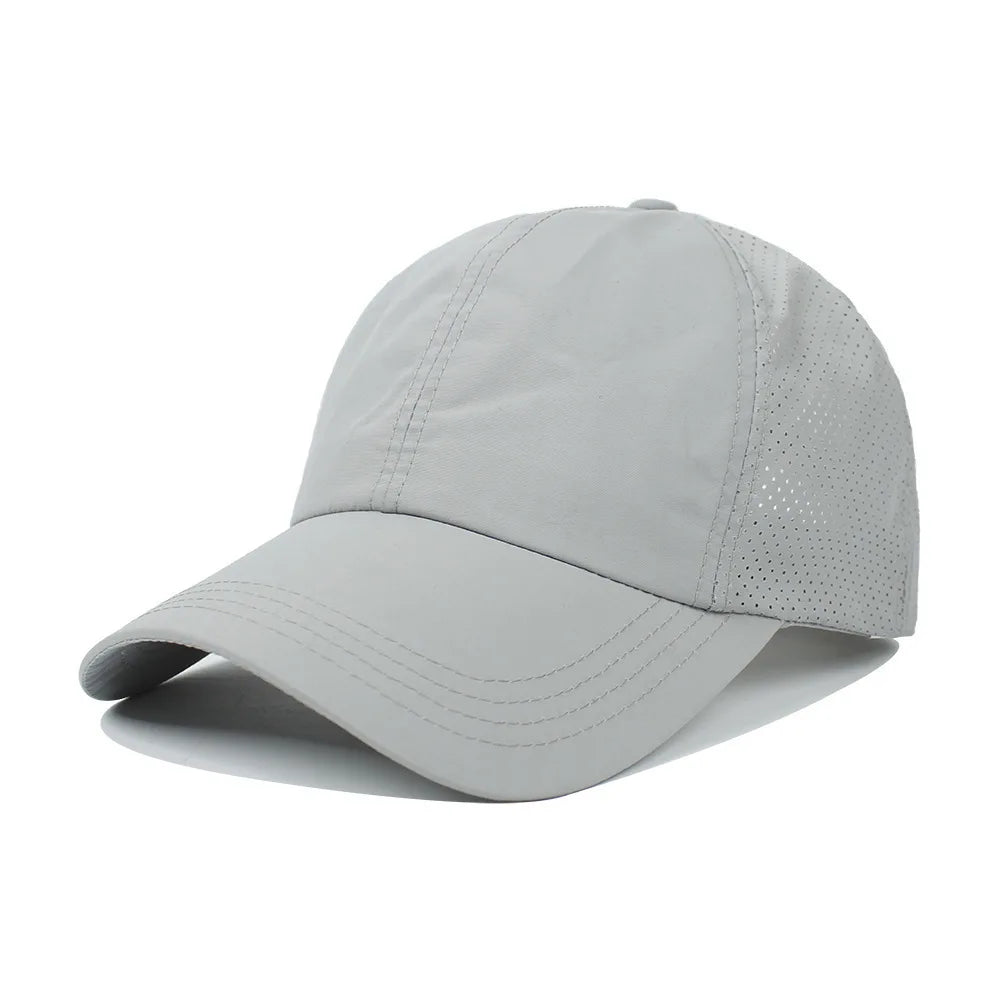 Ponytail Baseball Cap – Quick-Drying Mesh Visor for Outdoor Athleisure