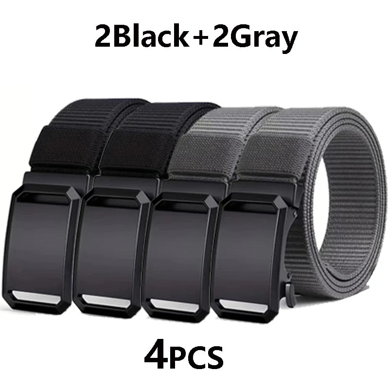 Tactical Canvas Belt – Durable Automatic Buckle for Men Outdoor Hunting
