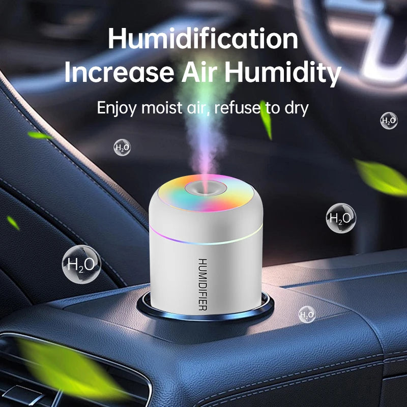Mini USB Air Humidifier – Portable Essential Oil Diffuser for Car and Home