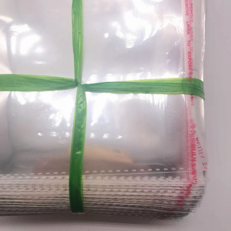 Resealable Clear Poly Bags – Adhesive Plastic Sleeves for Jewellery Storage