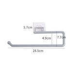 Wall-Mounted Paper Towel Rack – Adhesive Holder for Kitchen and Bathroom