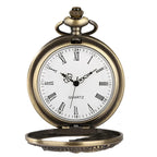 Vintage Hollow Chinese Dragon Pocket Watch – Roman Numeral Necklace Gift