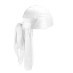 Silky Long Tail Durag – Satin Wave Cap for Men and Women Hair Styling