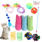 Interactive Cat Play Tunnel – Foldable Mouse and Fish Toy Set for Pets