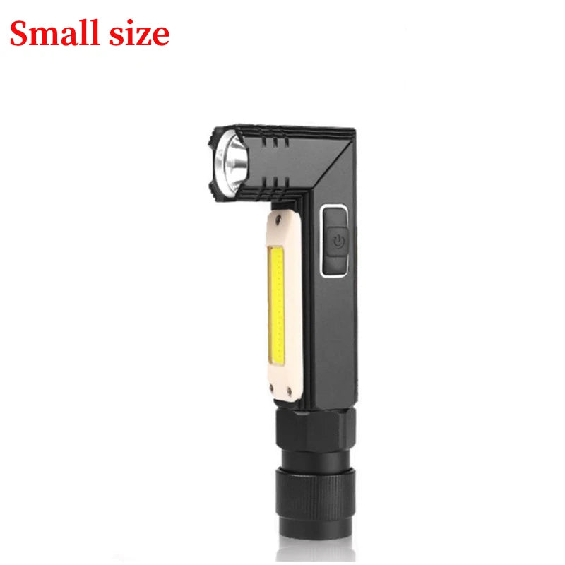 Rechargeable LED Work Light – Magnetic COB Flashlight for Outdoor Repairs