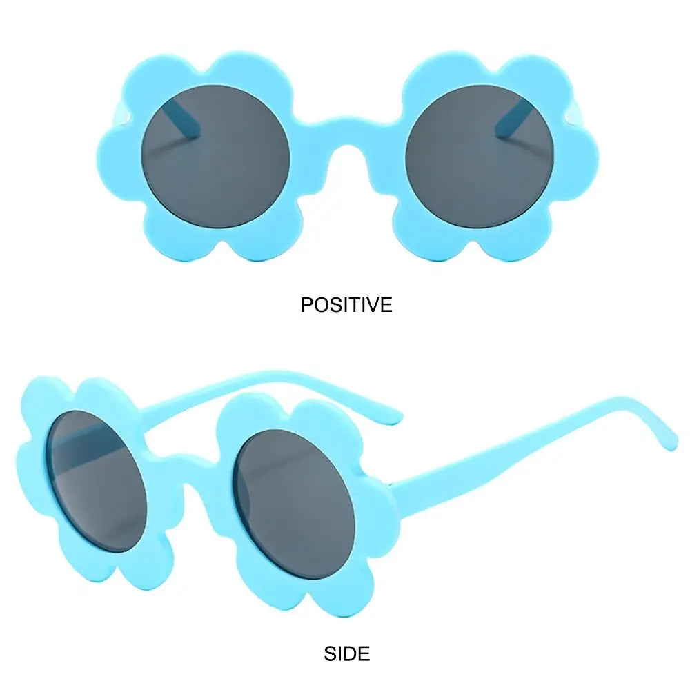 Retro Sunflower Round Sunglasses – Floral Festival Shades for Women